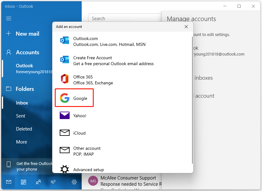 How to Add Gmail Account to Mail App in Windows 11? - MiniTool Partition Wizard
