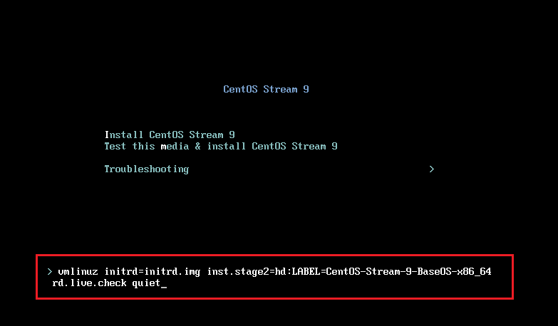 Install CentOS Stream 9