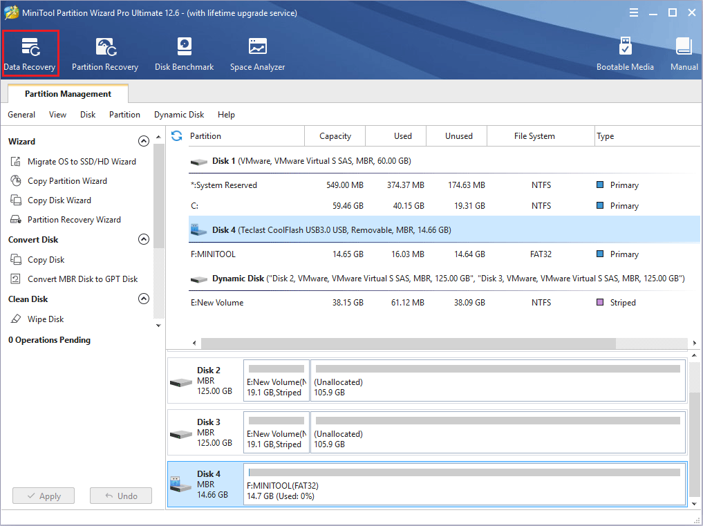 data recovery feature