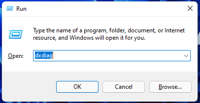 open DirectX Tool using Runtime box