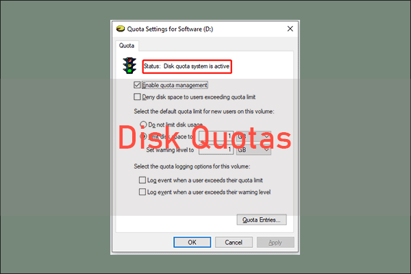 disk quotas