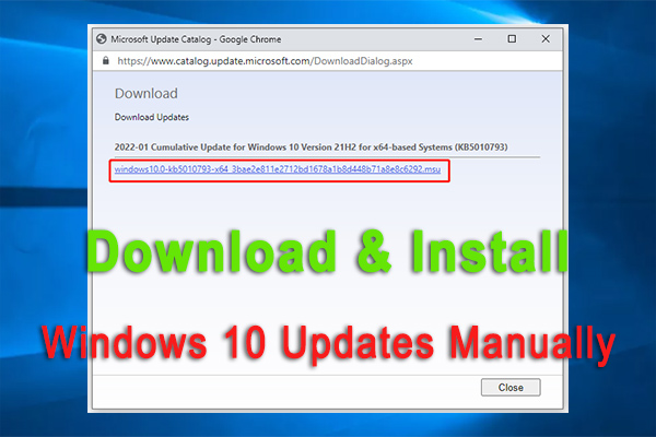 download windows 10 updates manually thumbnail