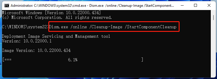 use CMD to delete the LCU folder