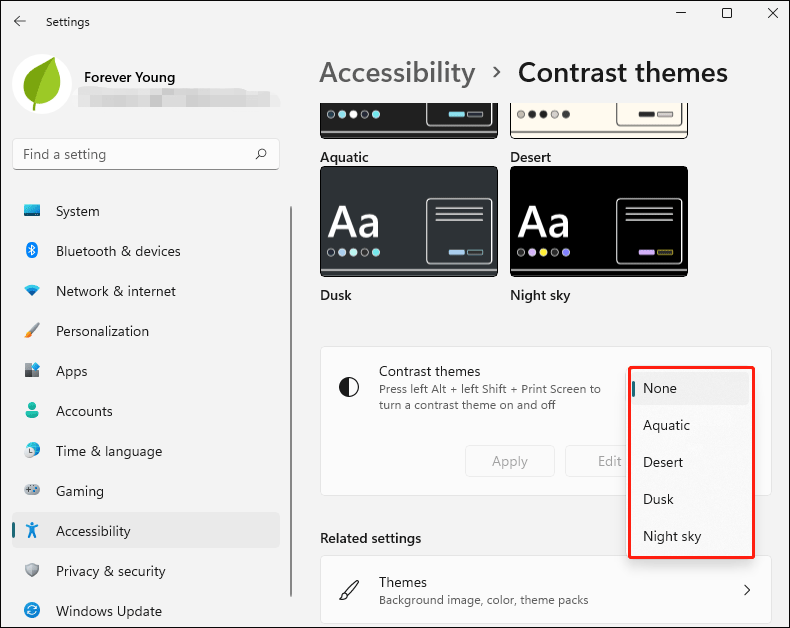 choose one of the available themes