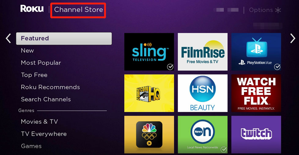 choose Channel Store