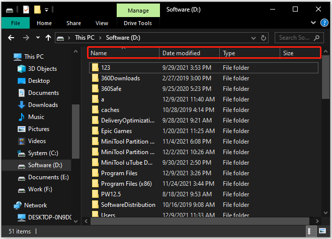 four information tabs