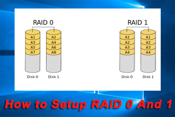 how to setup RAID