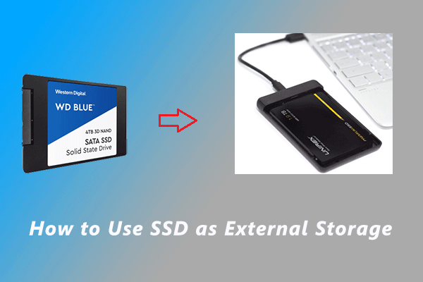 how to use SSD as external storage