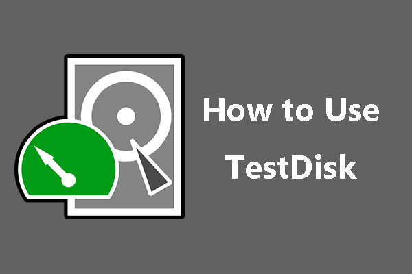 how to use TestDisk