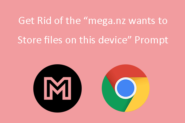 mega.nz wants to Store files on this device