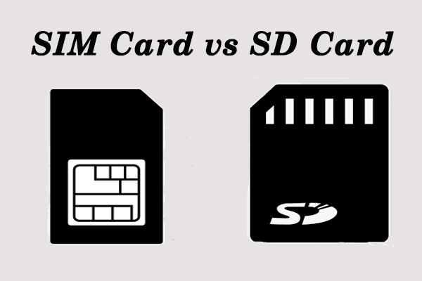 SIM card vs SD card