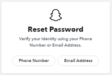 reset password