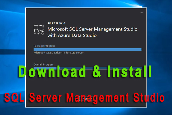 ms sql server management studio 17 server is not installed