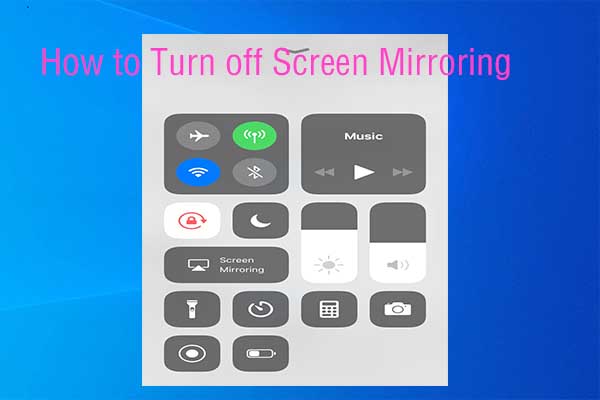 turn off screen mirroring thumbnail