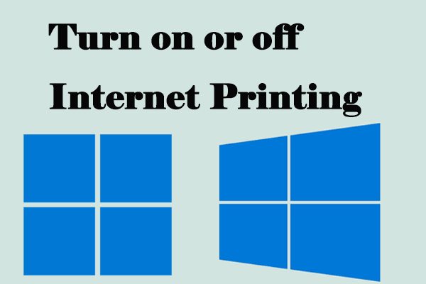 turn on or off Internet printing in Windows 11