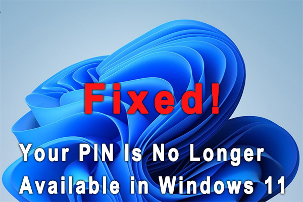 Windows 11 your PIN is no longer available