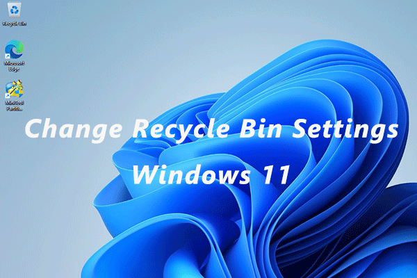 change Recycle Bin settings Windows 11