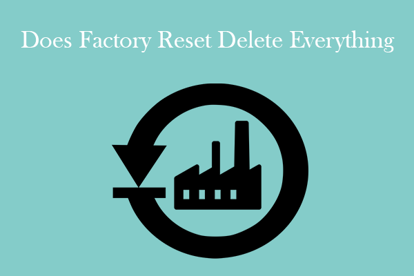 does factory reset delete everything