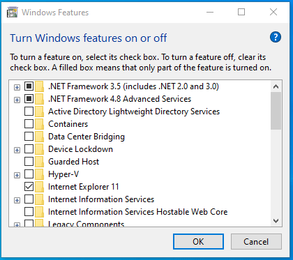 check the Microsoft .NET Framework version