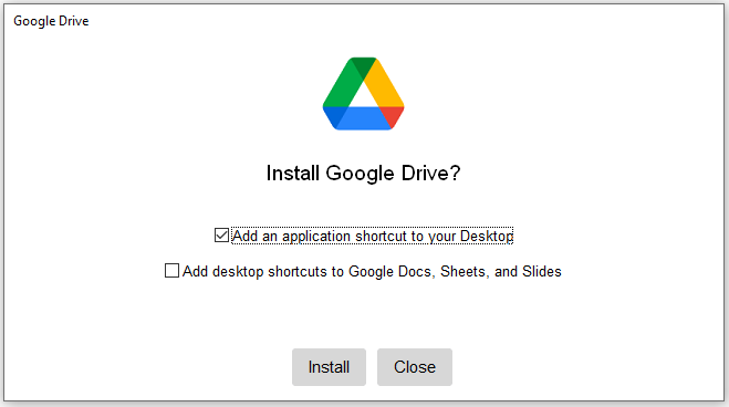 click Install