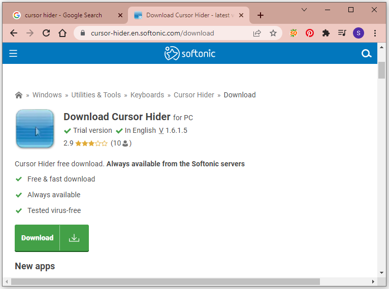 download Cursor Hider