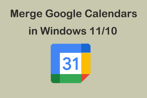 how to merge Google Calendars