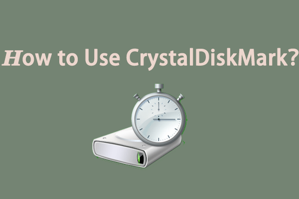 how to use CrystalDiskMark
