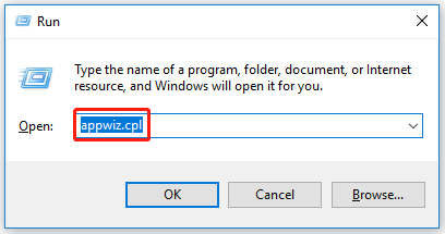 type the command