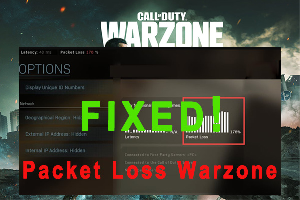 packet loss Warzone