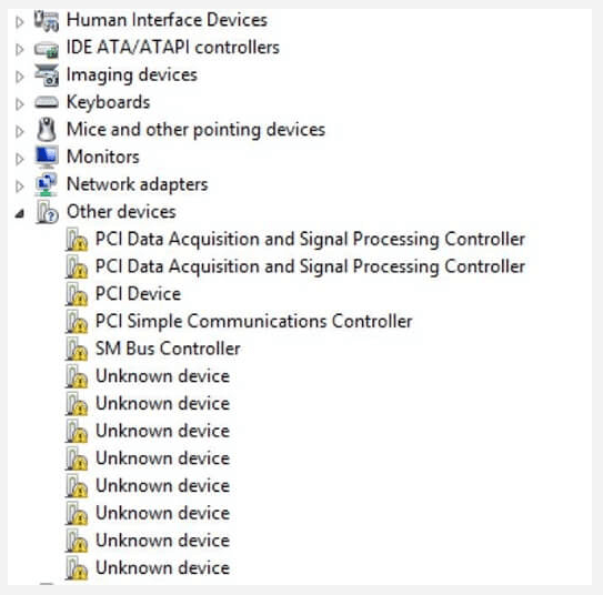 missing driver pci simple communications controller