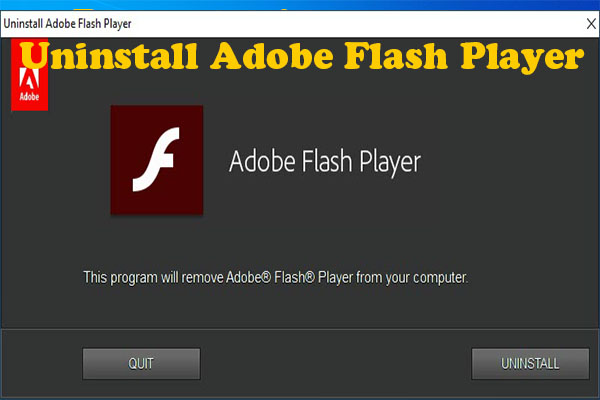 uninstall adobe flash player thumbnail