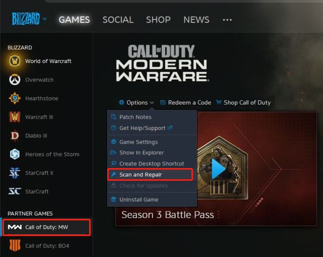 Modern Warfare 2 Scan and Repair error: How to fix, possible