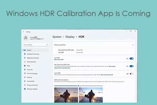 Windows HDR calibration app