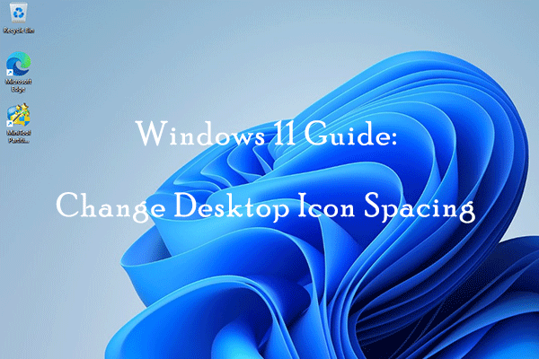 change desktop icon spacing in Windows 11