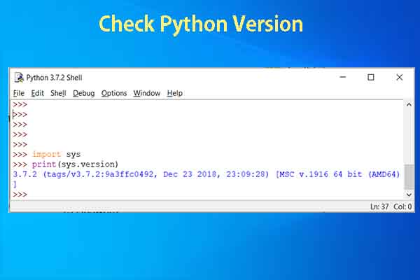 check Python version