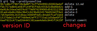 git log