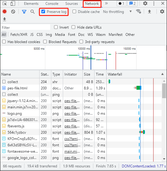 generate HAR file