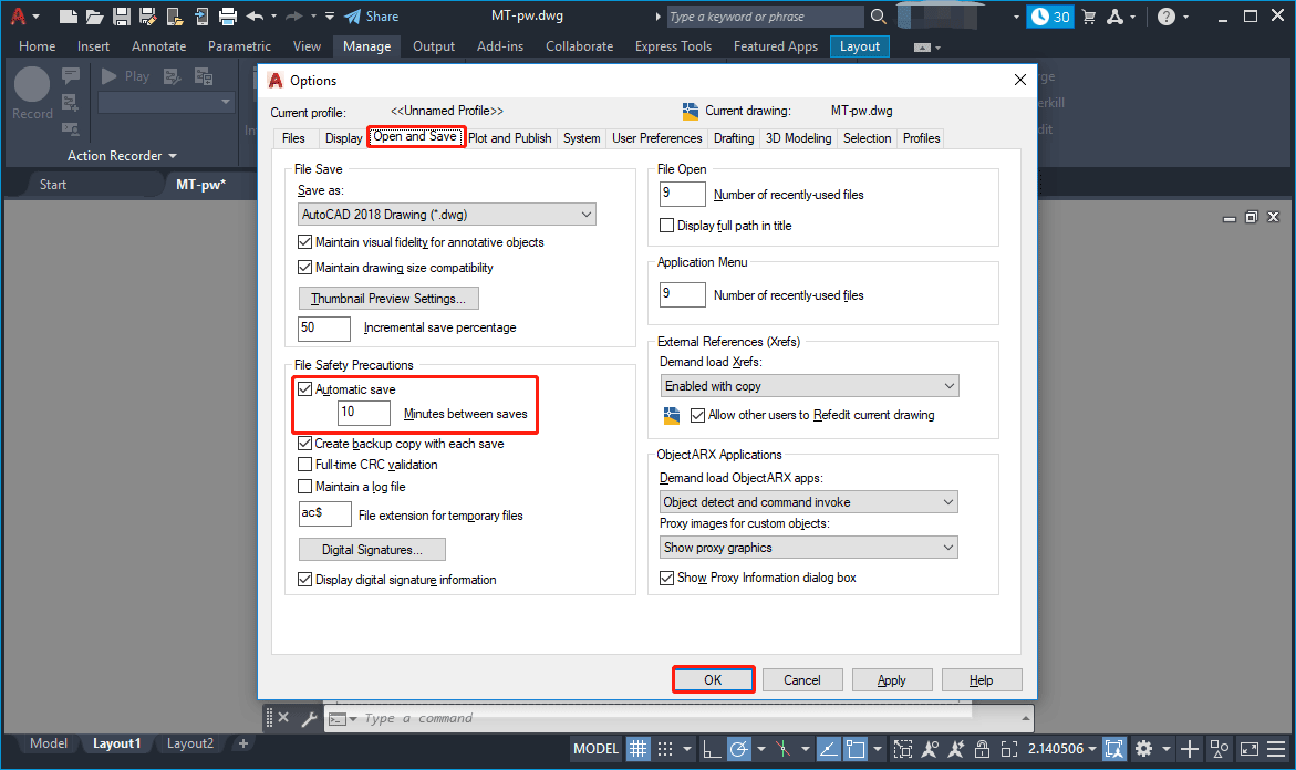 how to autosave in autocad how to autosave in autocad