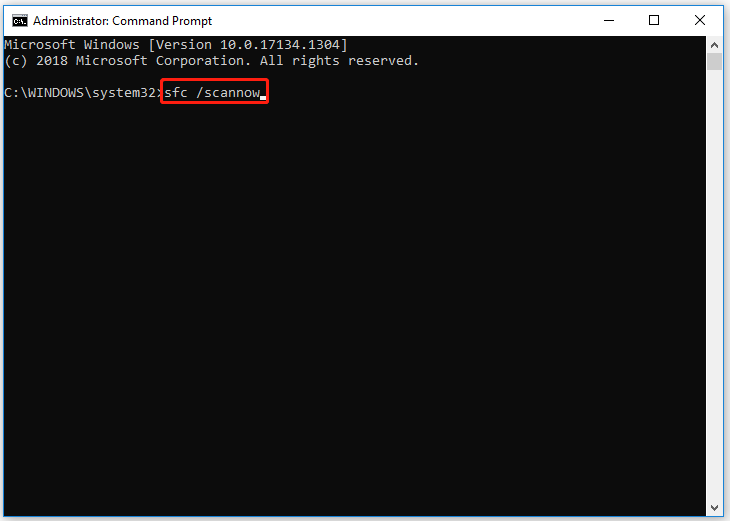 type command