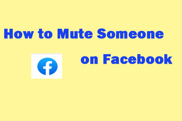 mute someone on Facebook