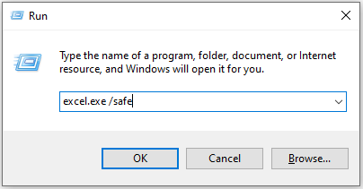 open Excel in Safe Mode