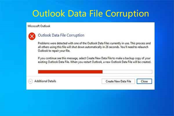 outlook data file corruption