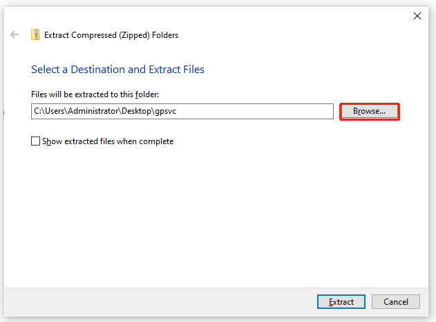 extract the GPSVC dll file