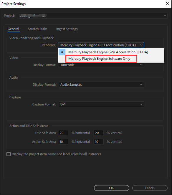 Mercury playback hotsell engine gpu acceleration