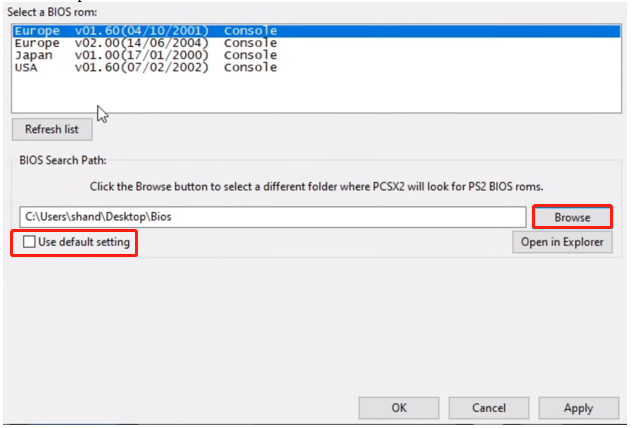 bios ps2 pcsx2