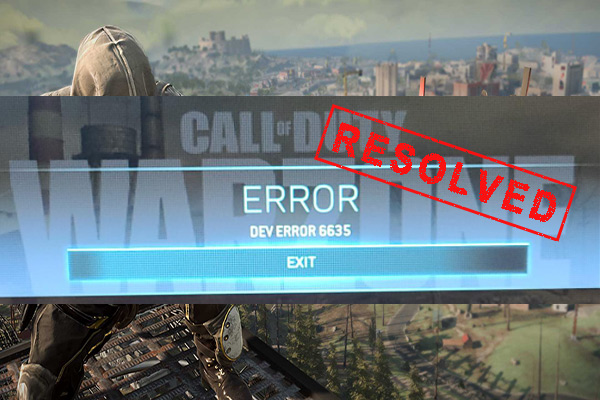 Dev error 6635