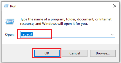 open the Registry Editor