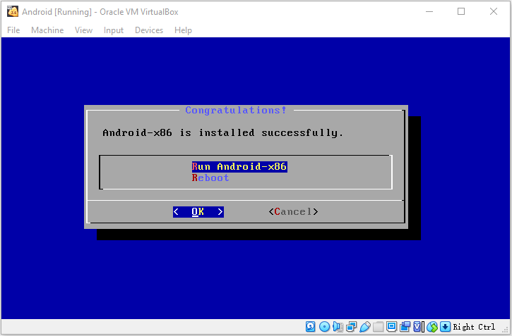 Run Android-x86