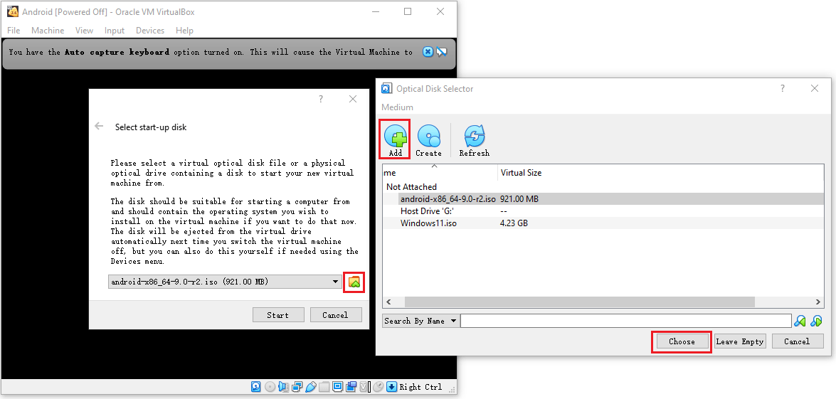 choose Android x86 ISO