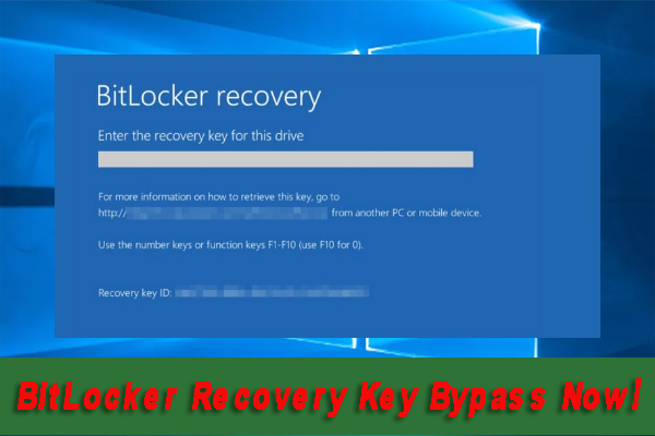 BitLocker recovery key bypass